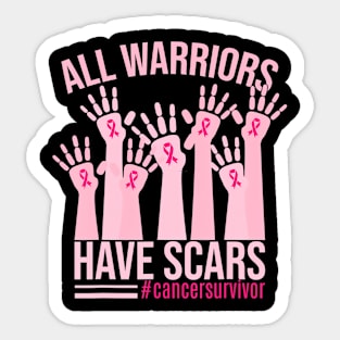 All s Have Scars Breast Cancer Survivor Sticker